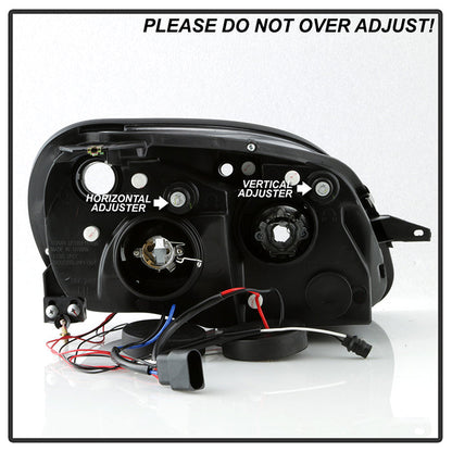 Spyder Mercedes Benz SLK 98-04 Projector Halogen Model- LED Halo Chrm PRO-YD-MBSLK98-1PC-HL-C 5011206