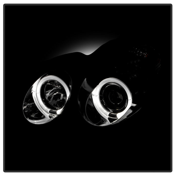 Spyder Mercedes Benz C-Class 01-05 4 DrProjector Headlights Halogen-LED Halo Chrm PRO-YD-MBW203-HL-C 5011268