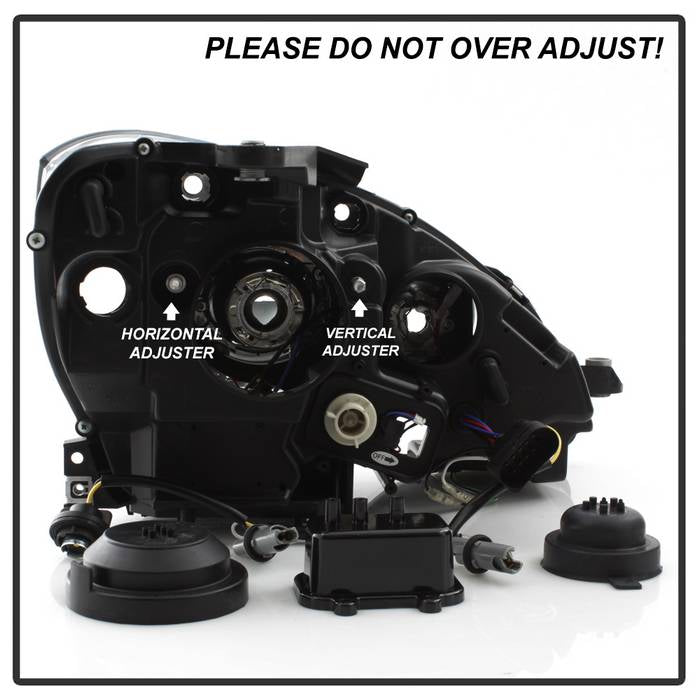 Spyder Mercedes Benz C-Class 08-11 Projector Headlights Halogen - DRL Chrm PRO-YD-MBW20408-DRL-C 5042255