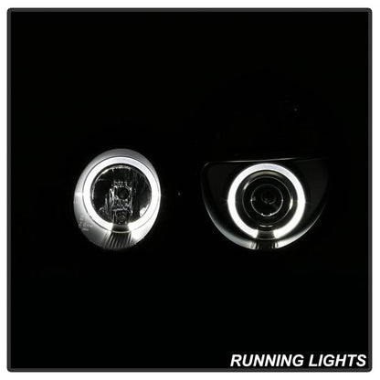 Spyder Mercedes Benz E-Class 95-99 Projector Headlights LED Halo Blk PRO-YD-MBW21095-HL-BK 5011275