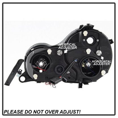 Spyder Mercedes Benz E-Class 95-99 Projector Headlights LED Halo Blk PRO-YD-MBW21095-HL-BK 5011275