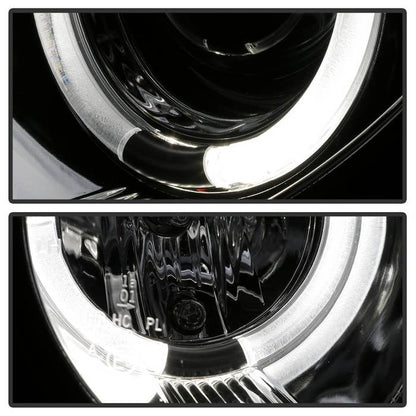 Spyder Mercedes Benz E-Class 95-99 Projector Headlights LED Halo Chrm PRO-YD-MBW21095-HL-C 5011282