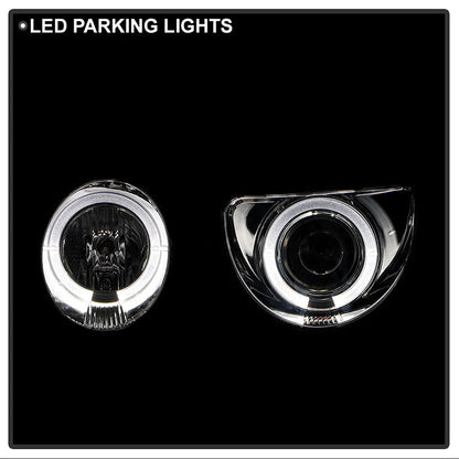 Spyder Mercedes Benz E-Class 00-02 Projector Headlights LED Halo Chrm PRO-YD-MBW21099-HL-C 5011305