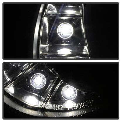Spyder Mercedes Benz E-Class 03-06 Projector Halogen Model- DRL- Blk PRO-YD-MBW21103-DRL-BK 5017482