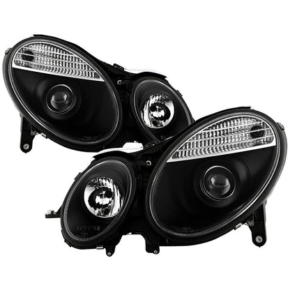 Spyder Mercedes Benz E-Class 03-06 Projector Headlights Xenon/HID Model- Blk PRO-YD-MBW21103-HID-BK 5042194