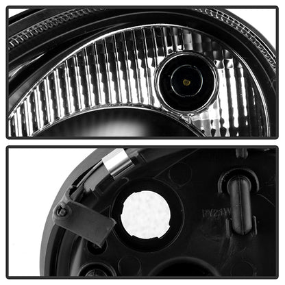 Spyder Mercedes Benz E-Class 07-09 Projector Headlights Halogen - DRL Blk PRO-YD-MBW21107-DRL-BK 5029379