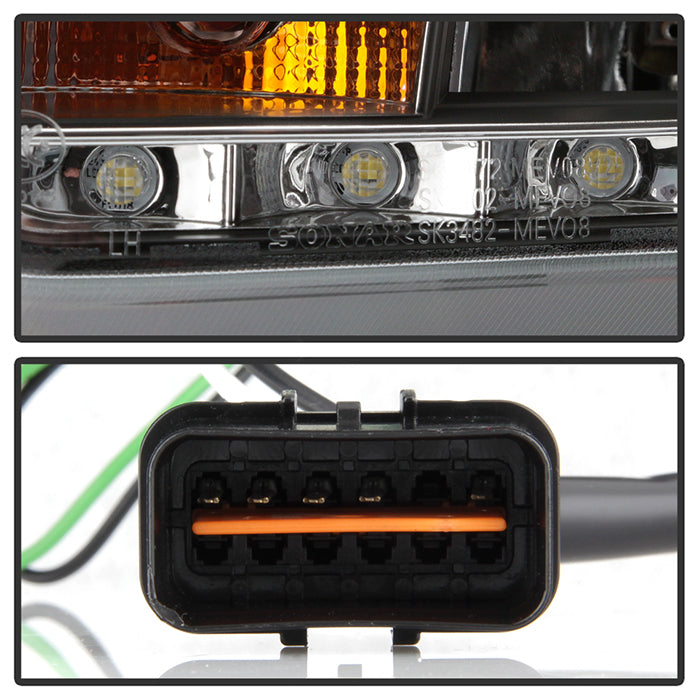 Spyder Mitsubishi Lancer/EVO-10 08-14 Projector Halogen Model- LED Halo DRL Blk PRO-YD-ML08-DRL-BK 5039392