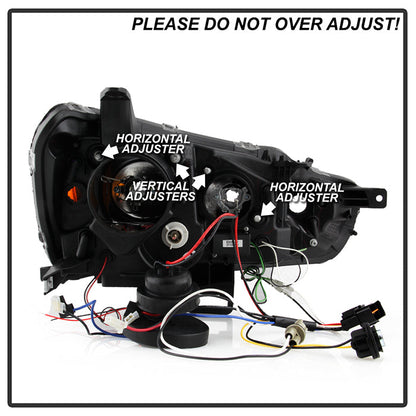 Spyder Mitsubishi Lancer/EVO-10 08-14 Projector Halogen Model- LED Halo DRL Blk PRO-YD-ML08-DRL-BK 5039392