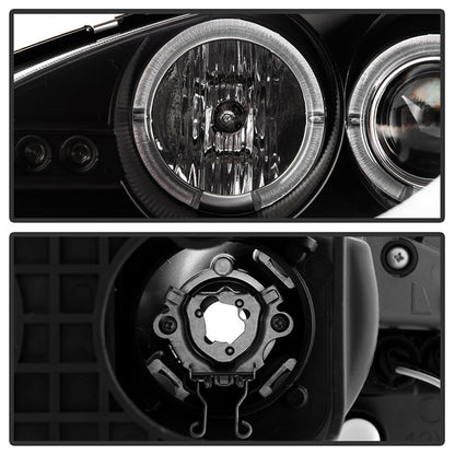 Spyder Mazda MX3 92-96 Projector Headlights LED Halo LED Black High H1 Low H1 PRO-YD-MMX392-HL-BK 5011503
