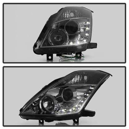 Spyder Nissan 350Z 03-05 Projector Headlights Halogen Model Only - DRL Smoke PRO-YD-N350Z02-DRL-SM 5064752
