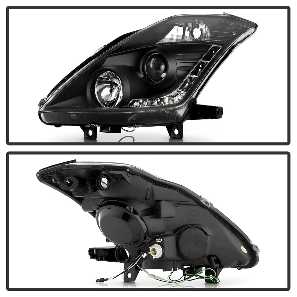 Spyder Nissan 350Z 03-05 Projector Headlights Xenon DRL Blk High H1 Lw D2R PRO-YD-N350Z02-HID-DRL-BK 5032225