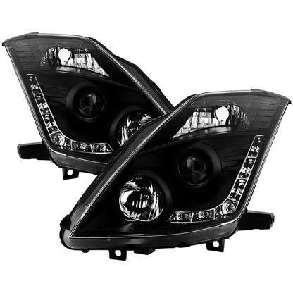 Spyder Nissan 350Z 06-08 Projector Headlights Xenon/HID Model- DRL Blk PRO-YD-N350Z06-HID-DRL-BK 5042316