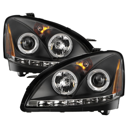 Spyder Nissan Altima 02-04 Projector Headlights Halogen Model- LED Halo LED Blk PRO-YD-NA02-HL-BK 5008077
