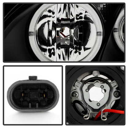 Spyder Nissan Altima 02-04 Projector Headlights Halogen Model- LED Halo LED Blk PRO-YD-NA02-HL-BK 5008077