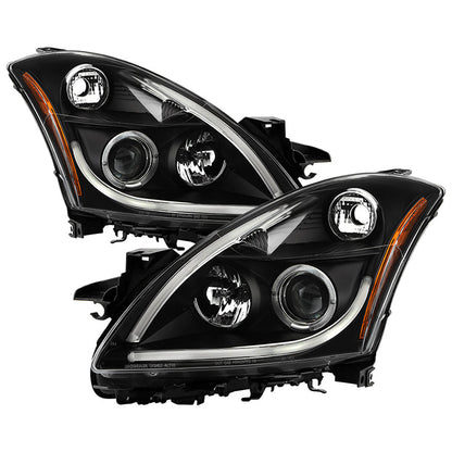 Spyder Nissan Altima 4Dr 10-12 Projector Headlights Light DRL LED Halo Blk PRO-YD-NA104D-LTDRL-BK 5076830