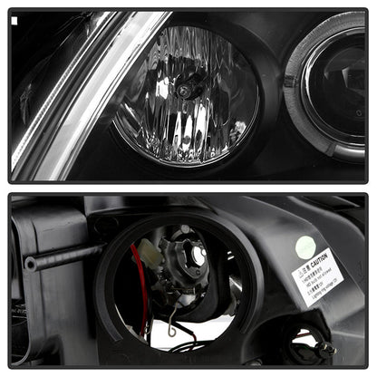 Spyder Nissan Altima 4Dr 10-12 Projector Headlights Light DRL LED Halo Blk PRO-YD-NA104D-LTDRL-BK 5076830