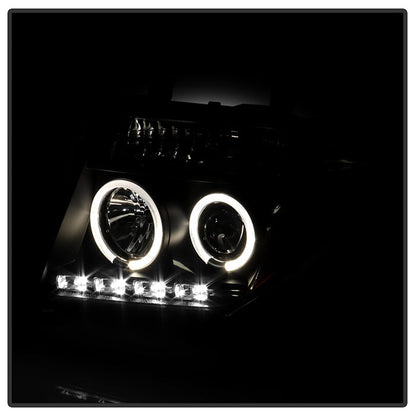 Spyder Nissan Frontier 05-08 Projector Headlights LED Halo LED Blk PRO-YD-NF05-HL-BK 5011527