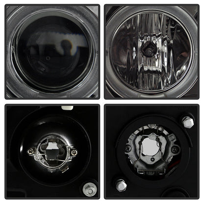 Spyder Nissan Frontier 05-08 Projector Headlights LED Halo LED Smke PRO-YD-NF05-HL-SM 5011541