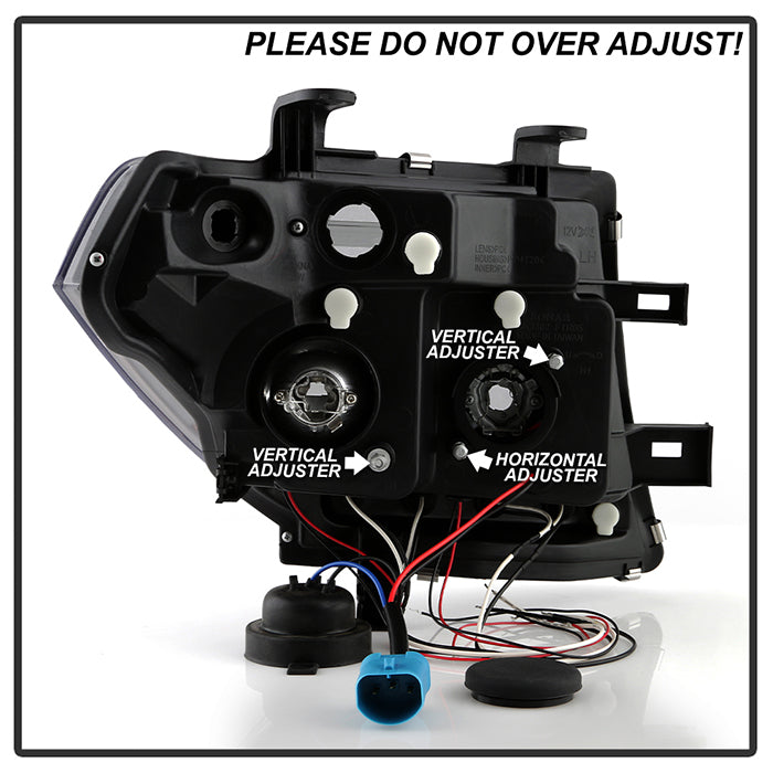 Spyder Nissan Frontier 05-08 Projector Headlights LED Halo LED Smke PRO-YD-NF05-HL-SM 5011541