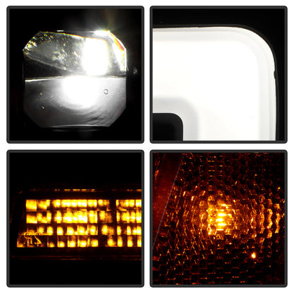 SPYDER Apex 05-08 Nissan Frontier High-Power LED Module Headlights - Black (PRO-YD-NF05AP-SEQGR-BK) 5089106