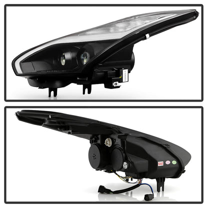 Spyder Nissan GTR R35 09-14 - Projector Headlights - DRL LED - Black 5085696