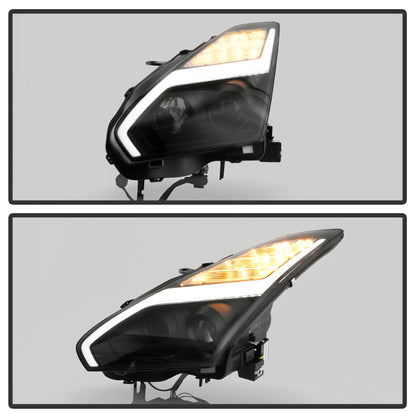Spyder Nissan GTR R35 09-14 - Projector Headlights - DRL LED - Black 5085696