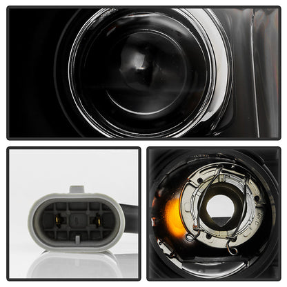 Spyder 04-15 Nissan Titan / 04-07 Nissan Armada V2 Projector Headlights - Black PRO-YD-NTI04-DRL-BK 5085504