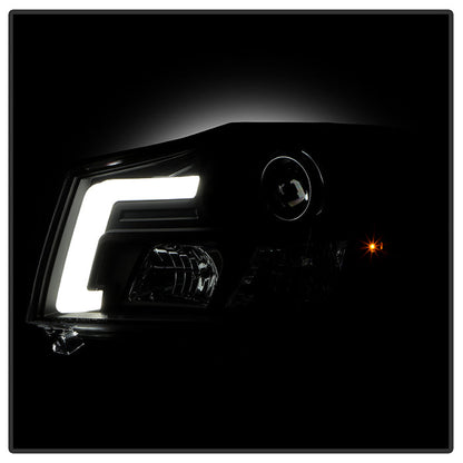 Spyder 04-15 Nissan Titan / 04-07 Nissan Armada V2 Projector Headlights - Black PRO-YD-NTI04-DRL-BK 5085504