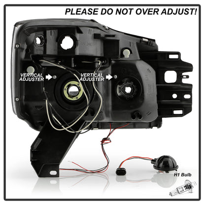 Spyder Nissan Titan 04-14/Armada 04-07 Projector Headlights LED Halo LED Blk PRO-YD-NTI04-HL-BK 5011572