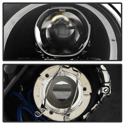 Spyder Porsche Cayman 05-08 Headlights - Halogen Model Only - Black PRO-YD-P98705-HID-DRL-BK 5083210