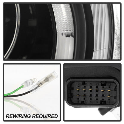 Spyder Porsche Cayman 05-08 Headlights - Halogen Model Only - Black PRO-YD-P98705-HID-DRL-BK 5083210