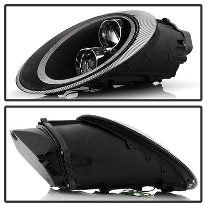 Spyder Porsche 911 05-09 Projector Headlights Xenon/HID Model- DRL LED Blk PRO-YD-P99705-HID-DRL-BK 5080103
