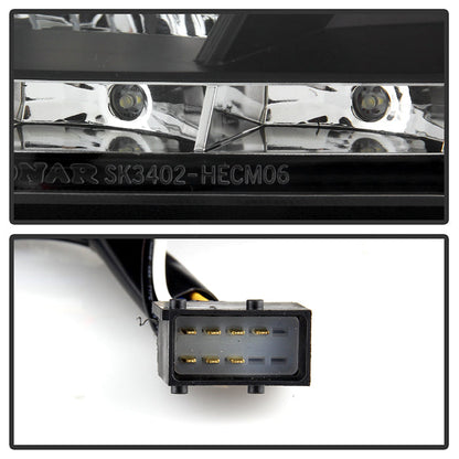 Spyder Pontiac G8 08-09 Projector Headlights DRL Black High H1 Low H7 PRO-YD-PG808-DRL-BK 5011626