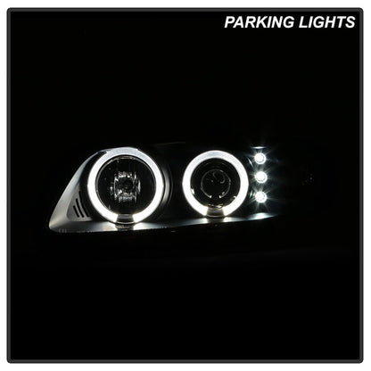 Spyder Pontiac GTO 04-06 Projector Headlights LED Halo LED Black High H1 Low H1 PRO-YD-PGTO04-HL-BK 5011749