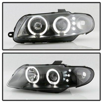Spyder Pontiac GTO 04-06 Projector Headlights LED Halo LED Black High H1 Low H1 PRO-YD-PGTO04-HL-BK 5011749