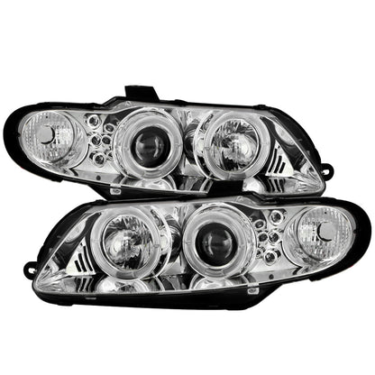 Spyder Pontiac GTO 04-06 Projector Headlights LED Halo LED Chrome High H1 Low H1 PRO-YD-PGTO04-HL-C 5011756