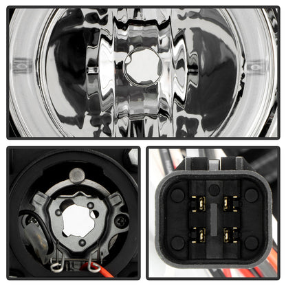 Spyder Pontiac GTO 04-06 Projector Headlights LED Halo LED Chrome High H1 Low H1 PRO-YD-PGTO04-HL-C 5011756
