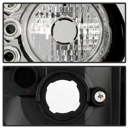 Spyder Pontiac GTO 04-06 Projector Headlights LED Halo LED Chrome High H1 Low H1 PRO-YD-PGTO04-HL-C 5011756