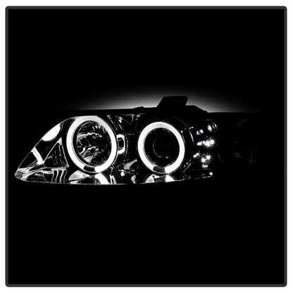 Spyder Pontiac GTO 04-06 Projector Headlights LED Halo LED Chrome High H1 Low H1 PRO-YD-PGTO04-HL-C 5011756