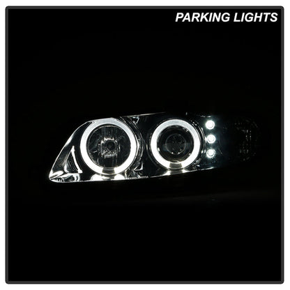 Spyder Pontiac GTO 04-06 Projector Headlights LED Halo LED Smoke High H1 Low H1 PRO-YD-PGTO04-HL-SM 5034007