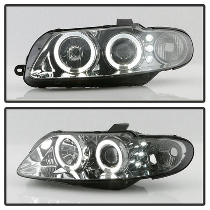 Spyder Pontiac GTO 04-06 Projector Headlights LED Halo LED Smoke High H1 Low H1 PRO-YD-PGTO04-HL-SM 5034007