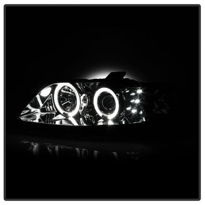 Spyder Pontiac GTO 04-06 Projector Headlights LED Halo LED Smoke High H1 Low H1 PRO-YD-PGTO04-HL-SM 5034007