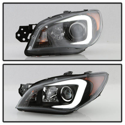 Spyder Subaru WRX 2006-2007 Projector Headlights - Halogen Only - Black PRO-YD-SWRX06-LBDRL-BK 5083920