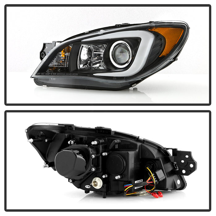 Spyder Subaru WRX 2006-2007 Projector Headlights - Halogen Only - Black PRO-YD-SWRX06-LBDRL-BK 5083920