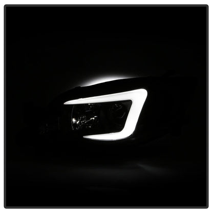 Spyder Subaru WRX 08-09 Projector Headlights - HID Model Only - Black PRO-YD-SWRX08-HID-LBDRL-BK 5083937