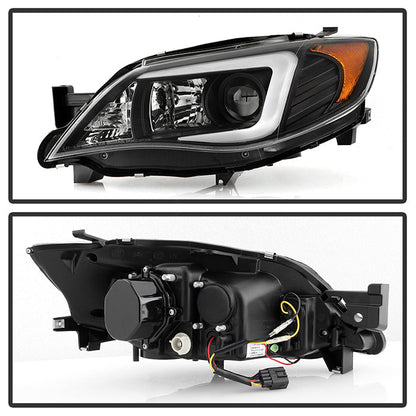 Spyder Subaru WRX 08-09 Projector Headlights - Halogen Model Only - Black PRO-YD-SWRX08-LBDRL-BK 5083944
