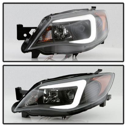 Spyder Subaru WRX 08-09 Projector Headlights - Halogen Model Only - Black PRO-YD-SWRX08-LBDRL-BK 5083944