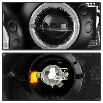 Spyder Projector Headlights | Toyota Corolla 2003-2008 | LED Halo, Black
