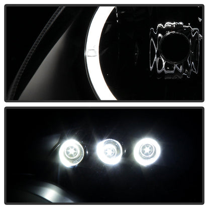 Spyder Projector Headlights | Toyota Corolla 2003-2008 | LED Halo, Black