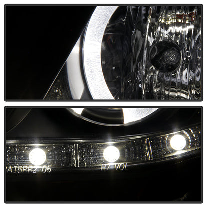 Spyder Toyota Corolla 09-10 Projector Headlights LED Halo DRL Blk High H1 Low H1 PRO-YD-TC09-DRL-BK 5032515